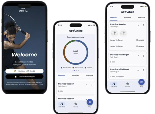 Zenniz get started screen on mobile